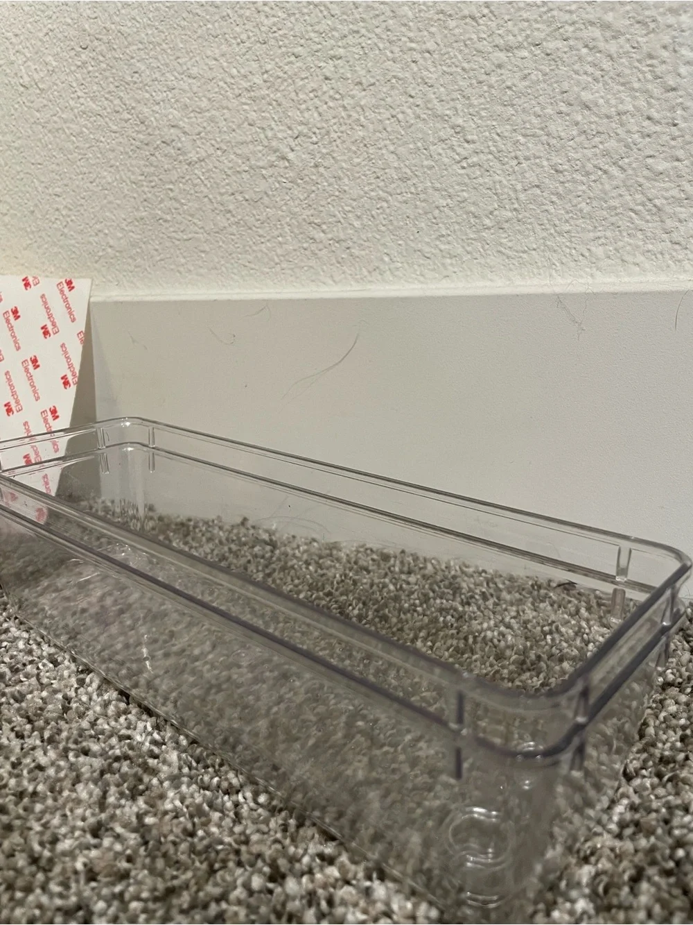 Clear Plastic Bath Organizer Bins - Set of 12